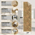 thumbnail image 3 of Ottomanson Paisley Hallway Runner Rug 2'7" x 9'10" - Non Slip Low Pile Carpet, Beige, 3 of 14