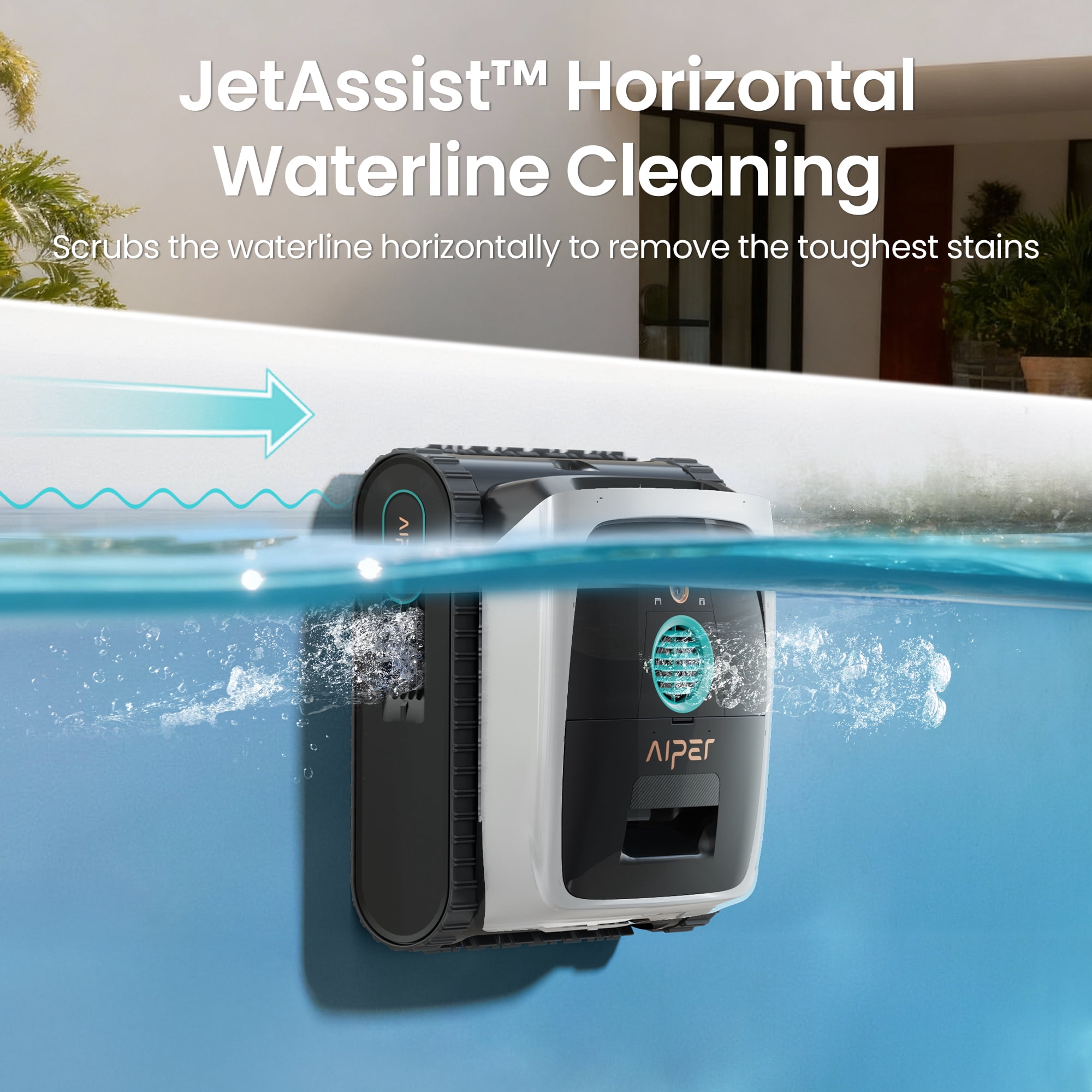 Aiper Scuba N3 Automatic Pool Cleaner, Robotic Pool Cleaner with AI Camera, MicroMesh Ultra-Fine Filter & App Control