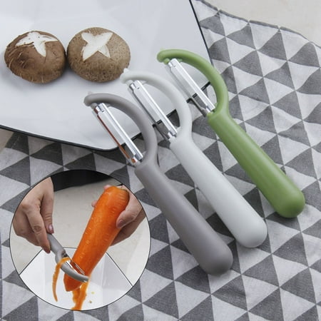 

Riguas Peeler Non-slip Handle Digging Design Rotating Cutter P-shaped Peel Potato Carrot Tomato Manual Peeling Cutter for Kitchen