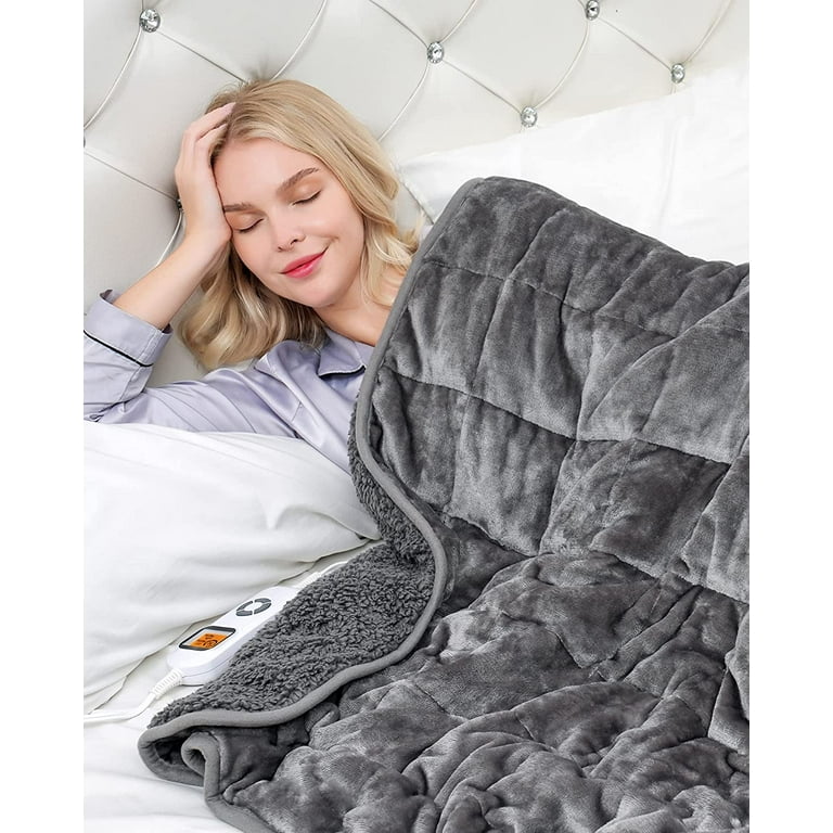 Heated Weighted Blanket-10 Heating Levels-12 Hours Auto