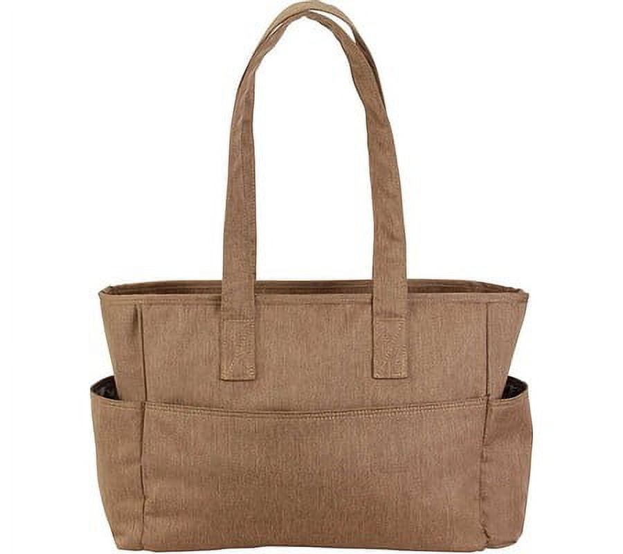 Kalencom Nola Tote Diaper Bag with Changing Pad & Stroller Straps, Toffee
