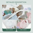 thumbnail image 3 of Book Cover Sleeve Paperback Protector: A5 Book Covers for Hardcover - Soft Cloth Book Protector with Flower Pattern - Adjustable Book Sleeve for Notebook Bible Planner Book Lovers Accessories, 3 of 9