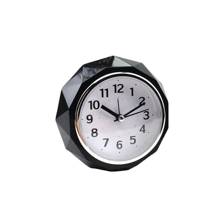 YiJuHui Silent Sweep Alarm Clock with Night Light, Battery Operated Bedside Clock, Oversized Display, Loud Music Alarm for Heavy Sleepers, Office, Bedroom, Quiet Non-Ticking