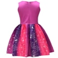 thumbnail image 7 of Pink Purple Superhero Spider Dress Costume with Eye Mask Bag for Festive Halloween Party Cosplay Outfit 110, 7 of 7