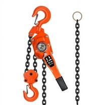 6 Ton Come Along Puller, G80 Galvanized 20FT Chain, Double-Pawl Brake 13200LBS, 360° Rotation Hook, for Factory, Dock