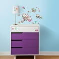 thumbnail image 1 of Prisma Owls& Butterflies Peel and Stick Wall Decals, 1 of 2