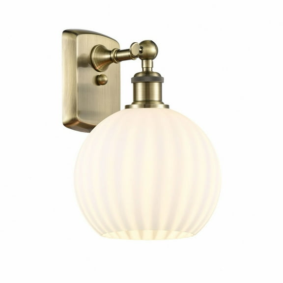 Innovations Lighting - White Venetian - 1 Light Wall Sconce In Modern Style-11