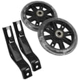 thumbnail image 4 of 2 piezas de accesorios para rueda auxiliar de bicicleta para niños con luz intermitente y silenciador, con soporte de 14 pulgadas (negro), 4 of 7