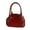 Red, variant on Women PU Leather Shoulder Bag Korean Handbag Bowling Bag Fashion Crossbody Bag Shopping Bag for Travel