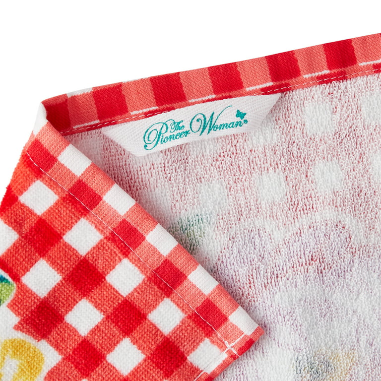 The Pioneer Woman Celia 4-Pack Kitchen Towels, Cotton