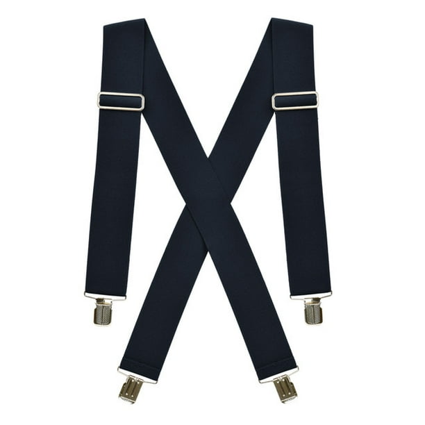Hold'Em Hold’Em Suspenders for men Heavy Duty for Big and Tall Navy