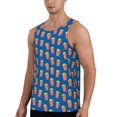thumbnail image 2 of Gaeub Cute Popcorn Men's Athletic Tank Top, Workout Sleeveless Shirts, Running Tank Tops for Gym, Running, Training - Medium, 2 of 9