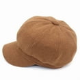 thumbnail image 3 of SikaFu Autumn And Winter Hairy Hat Female Wool Boror Hat Casual Versatile Pure -Colored Peaked Duck Tongue Octrative Hat Retro Nangua Painter Hat, 3 of 9