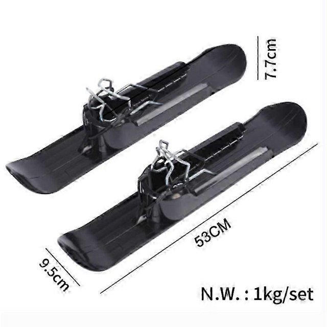 Portable Ski Sled Attachment For Strollers, Bikes, And Wheelchairs - Ski Plate Wheelblades For Outdoor Fun On Snow