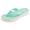 Green, variant on Women’s Aztec Knit Flip Flops, Cushioned Thong Sandals with Soft Toe Post, Lightweight Non-Slip Comfort Sandals, Casual Summer Flip Flops for Women.