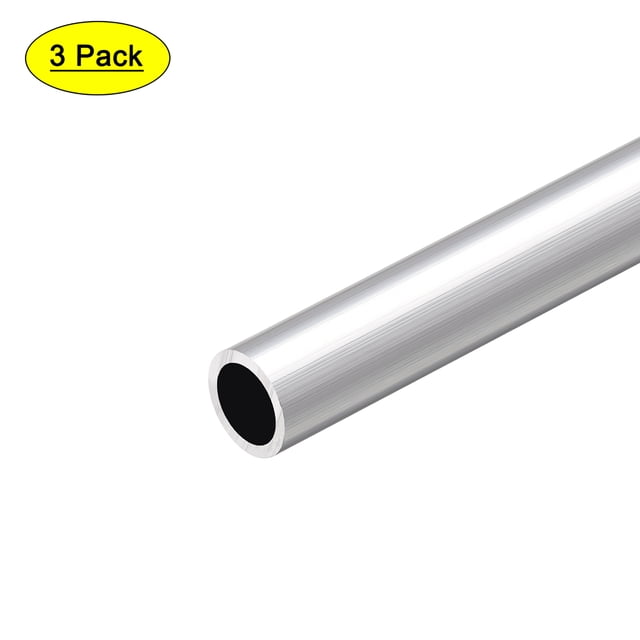 Tubos rectos de aluminio Uxcell 6063, 14 mm x 10 mm x 300 mm