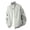 A Gray, variant on Windbreaker Windproof Outdoor Rainjackets Men's Solid Color Long Sleeved Round Neck Baseball Jacket Black Xxl