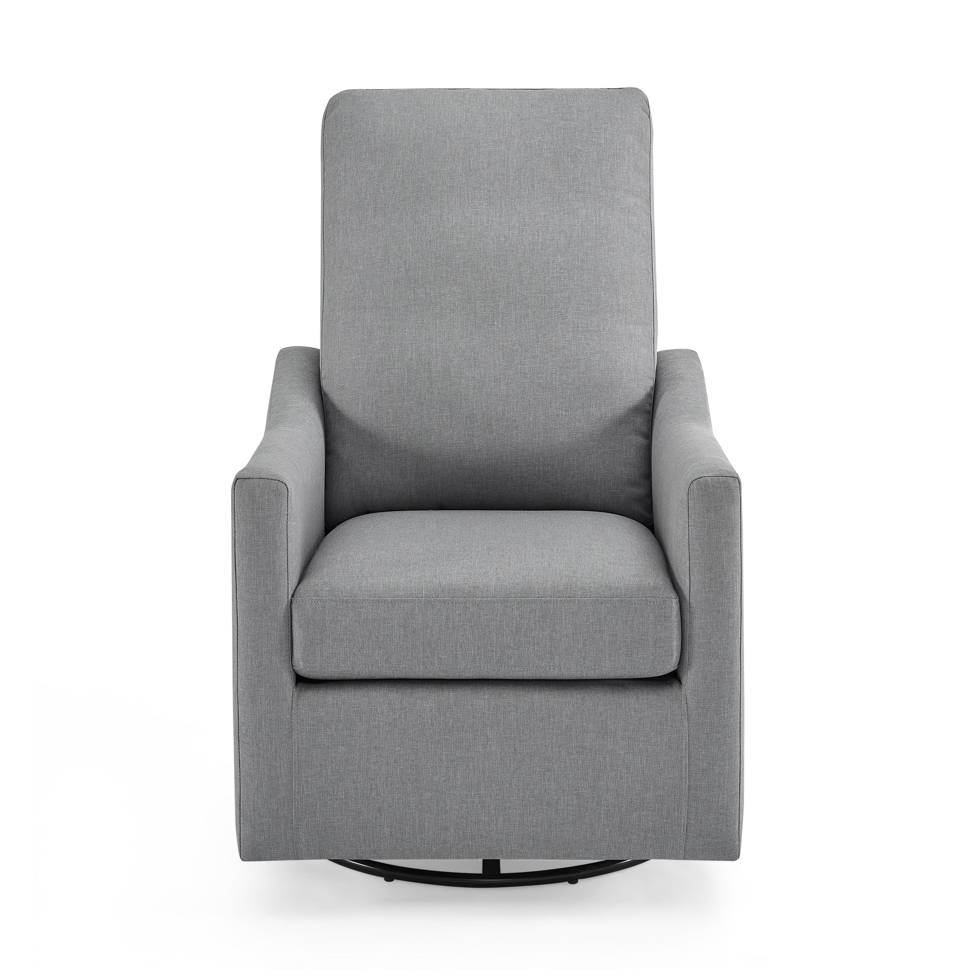 Delta Children Adley Nursery Glider Swivel Chair - Greenguard Gold Certified, French Grey