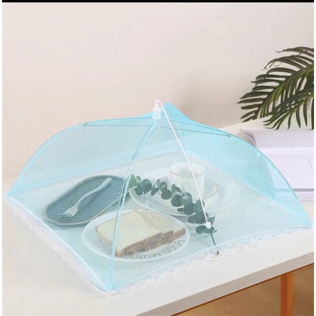 Christmas decorations Food Storage Storage Pack Removable and Washable Mesh Meal Cover Square Food Cover Folding Food Cover Dining Table Cover Breathable Fly Proof Cover Vegetable Cover Cover 18Inch