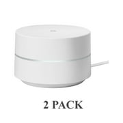 Angle View: 2-Pack Google Wifi AC1200 Replacement Router for Whole Home Coverage