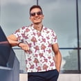 thumbnail image 4 of Fotbe Purple Mushroom Camiseta Polo de Golf para Hombre con Estampado – Camisa Deportiva Transpirable con Cuello Abotonado-XX-Large, 4 of 6