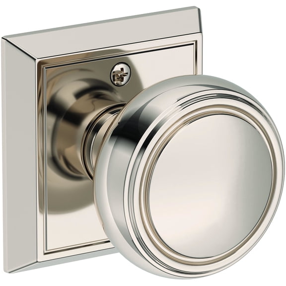 Baldwin Hd.Bre.Chr Bremerton Non-Turning One-Sided Dummy Door Knob - Nickel