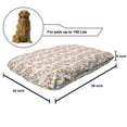 thumbnail image 2 of Floral Pet Bed, Demonstration of Summer Flowers Swirling Branches, Chew Resistant Pad for Dogs and Cats Cushion with Removable Cover, 24" x 39", Multicolor, by Ambesonne, 2 of 4
