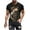 Black, variant on Oversized Men's Vintage Sports T-shirts Classic Pig Print Loose Fit Sports and Fitness Performance Tops Size M(6)Gold