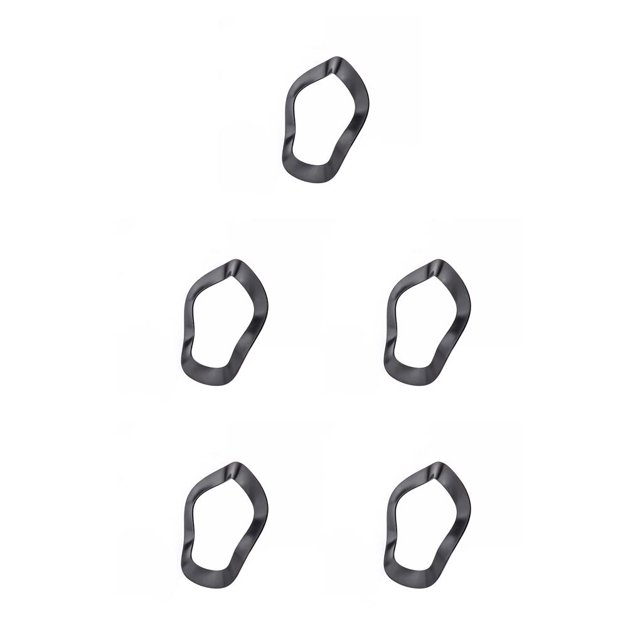 Sonducket Paquete de 5 arandelas de onda de manivela de bicicleta de acero, accesorios de componente de pieza de soporte inferior de ciclo con cancelación Type3 NO3 Sonducket CBP235112