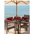 thumbnail image 2 of Outdoor Tablecloth with Umbrella Hole and Zipper, Christmas Square Table Cloth 54x54 Inch Waterproof Tablecloth, Pine Cones Botanical Xmas Red Black Plaid Picnic Table Cover for Patio Camping, 2 of 7
