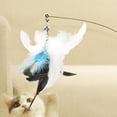 thumbnail image 3 of Juguete interactivo para gatos Colco Cat Feather Teaser Ejercicio de entrenamiento Negro 18cm Opción 9 cabezas, 3 of 8