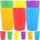 thumbnail image 1 of 12 vasos de plástico de color sólido para enjuague dental sin tapa (colores surtidos), 1 of 7