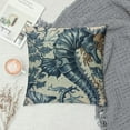 thumbnail image 2 of Creowell Seahorse Throw Pillow Covers Soft Ocean Creature Themed Pillow Cases Cushion Covers for Living Room Bedroom Marine Life Sealife Decor Throw Pillowcases for Sofa Couch Chair White, 2 of 5