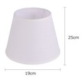 thumbnail image 2 of FUTUREORYY Lot de 1 Abat-Jour pour Lampes de Table Blanc Coton Couvercle à Trou Rond pour Éclairage, 2 of 8