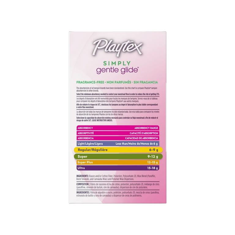 Playtex Sport Unscented Athletic Tampons Multipack Regular & Super, 36  Tampons