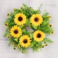 thumbnail image 1 of YSNOOWE 1Ud Adorno Colgante Girasol Decorativo Para Puerta Pared Con Textura, 1 of 8