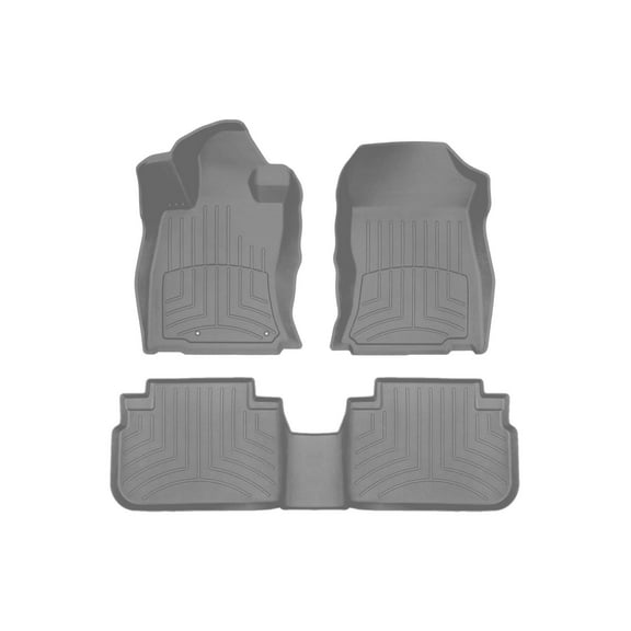 WeatherTech FloorLiner HP Custom Fit Floor Mats compatible with Subaru Forester, Forester Wilderness - 1st & 2nd Row, Grey