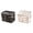 Black 1 Pack & White 1 Pack, variant on Collapsible Fabric Storage Cubes Organizer With Handles Children's Foldable Fabric Storage Cube Box, 20 cm×16 cm×14 cm, Yellow