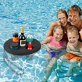 thumbnail image 3 of Floating Pool Cup Holder Pool Drink Float with 5 Holes Floating Tray for Pool Parties Beach Spa Hot Tub Floating Tool, 3 of 8