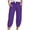 Dark blue, variant on GTEYOIJN Women's Totally Shaping Pull-On Bootcut Jeans High-Rise Stretch Denim Women's Linen Wide Leg Pants Casual Loose High Waist Beach Haren Pants Pockets