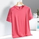 thumbnail image 1 of Tops para hombre, blusas y camisas de cuello redondo y manga corta para hombre, camiseta deportiva informal de manga corta con cuello redondo transpirable de seda de hielo para hombre, blusa para homb, 1 of 8