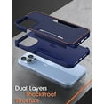 thumbnail image 6 of Poetic Neon Case for iPhone 13 Pro Max, Dual Layer Heavy Duty Drop Protection, Navy Blue, 6 of 6
