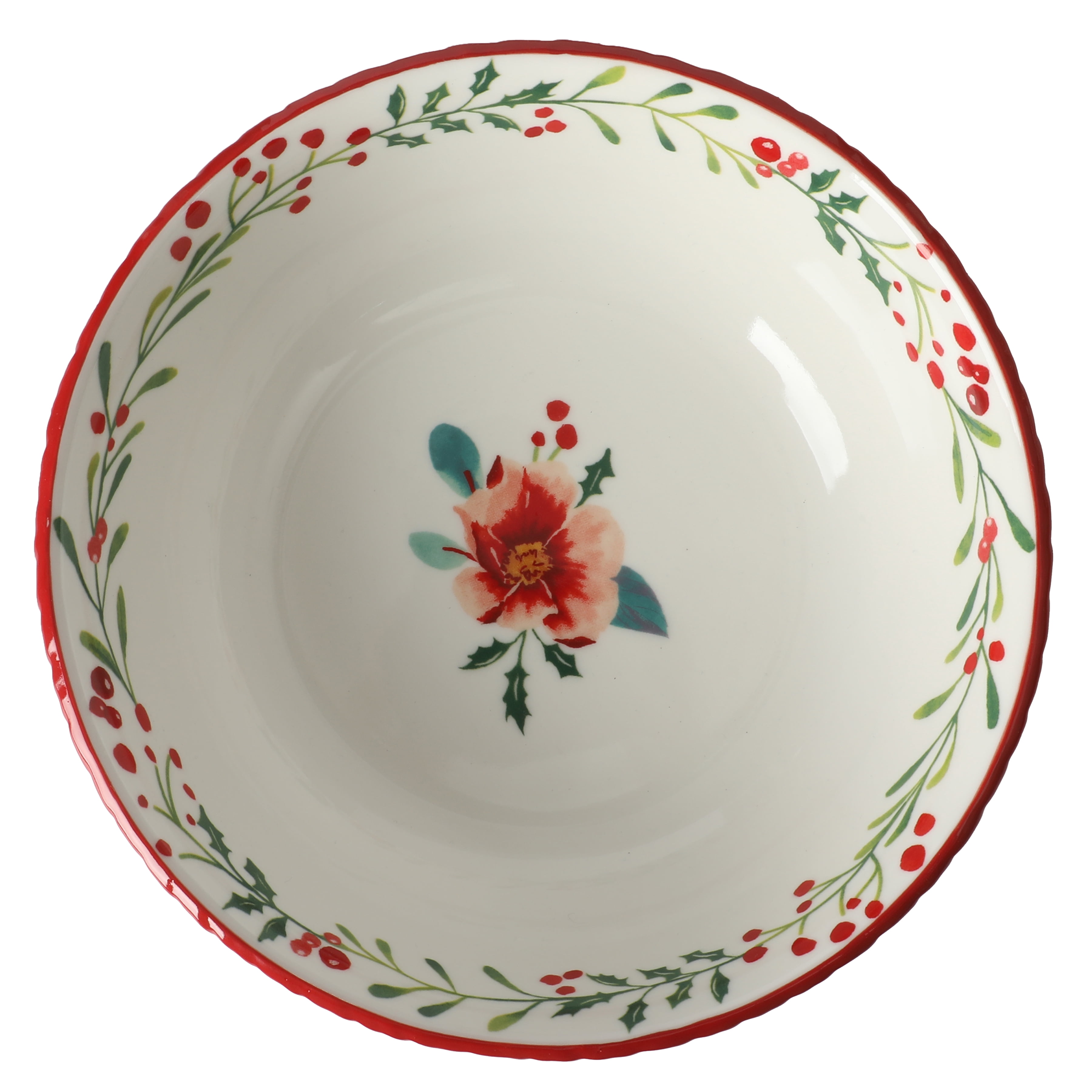 The Pioneer Woman Merry Meadow Red 12-Piece Stoneware Dinnerware Set