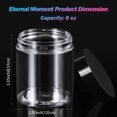 thumbnail image 2 of Frascos de plástico Eternal Moment, 8 oz (240 ml) con tapas, paquete de 48, 2 of 6