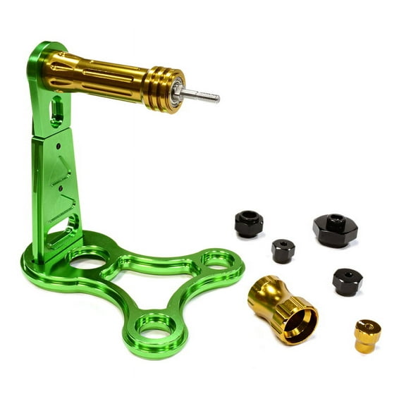 Integy RC Toy Model Hop-ups C25884GREEN Universal Tire Balancer for 1/5 1/8 & 1/10 Vehicles w/ 12mm 14mm 17mm & 24mm Hex