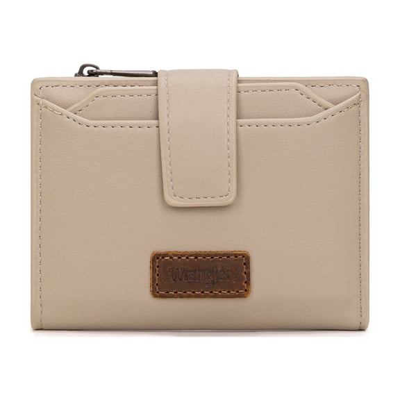 Wrangler Bifold Wallet Women Small RFID Blocking Wallet Women's Wallets with Removable ID,Khaki