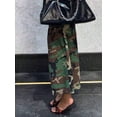 thumbnail image 4 of Women's Camo Wide-Leg Jeans High Waisted Baggy Denim Pants Y2K Streetwear Cargo Trousers With Pockets, 4 of 6