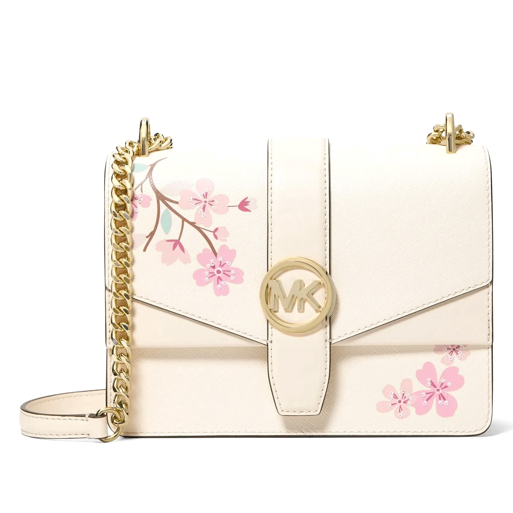 mk♡ Michael Kors Women's Greenwich Small Color-Block Logo and Saffiano