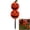Double Ball, variant on Halloween Pumpkin Garden Stake, Artificial Fall Flowers Decor, UV Resistant Outdoor Yard Ornament (Double Ball, 25.59 in)