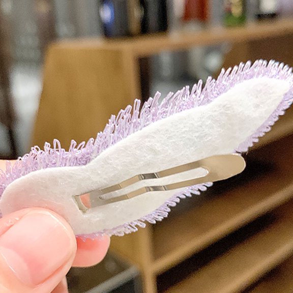 OUNONA Durable Cloth Hair Clips Set of 6 Fashion Accessories for Women in Assorted Colors 1.5 inch